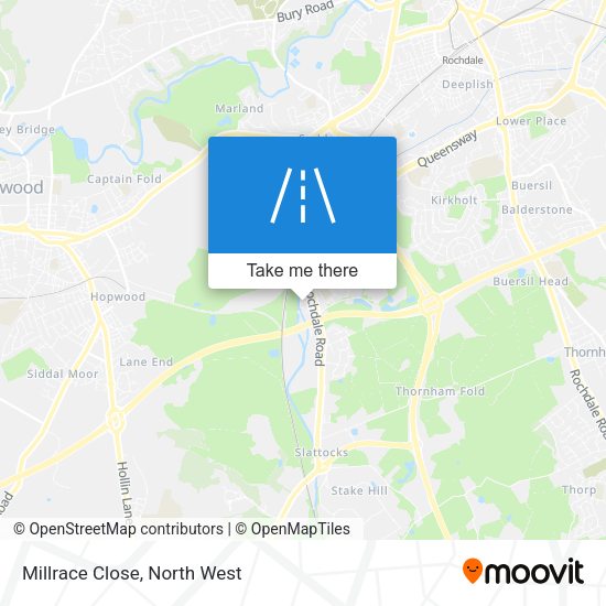 Millrace Close map