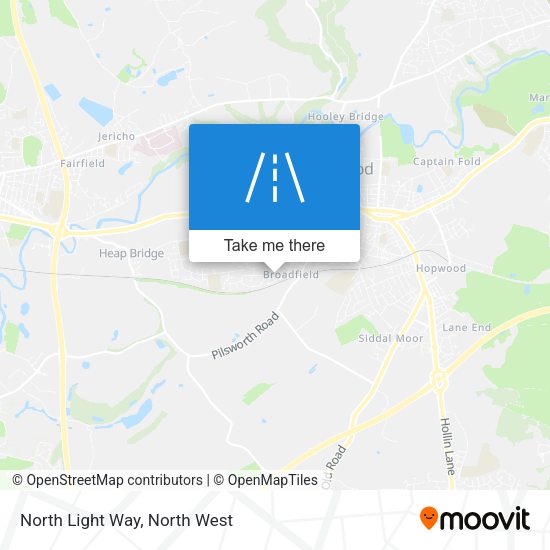 North Light Way map