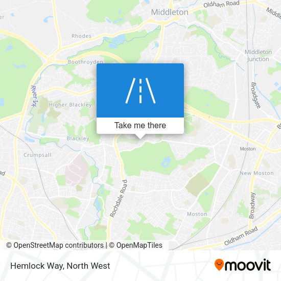 Hemlock Way map