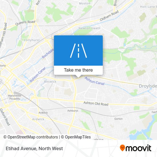 Etihad Avenue map