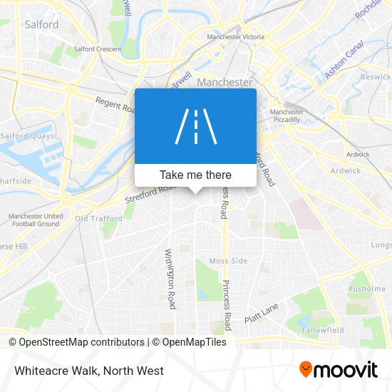 Whiteacre Walk map