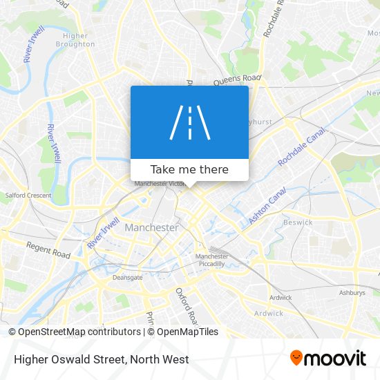 Higher Oswald Street map