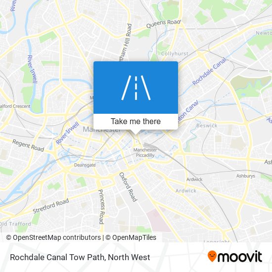 Rochdale Canal Tow Path map