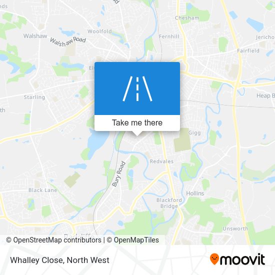 Whalley Close map