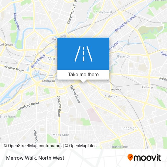 Merrow Walk map