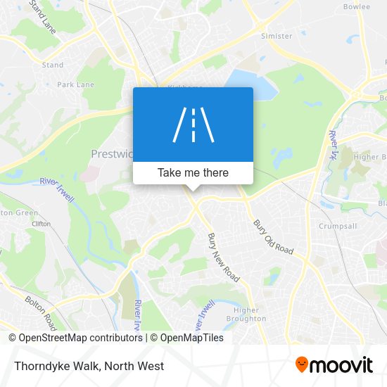 Thorndyke Walk map
