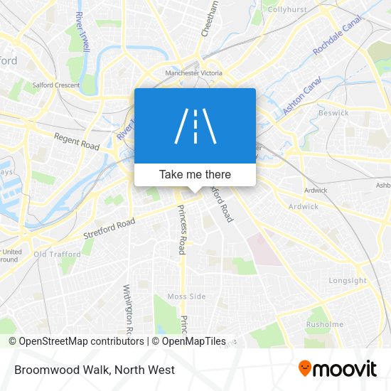 Broomwood Walk map