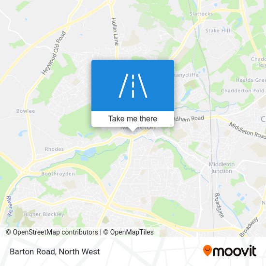 Barton Road map