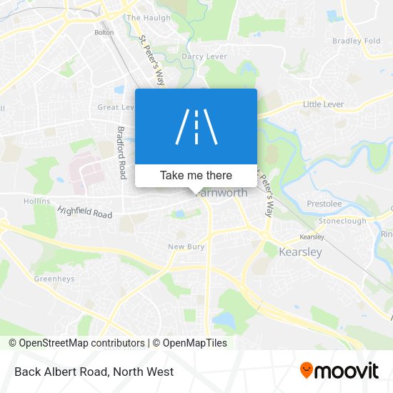 Back Albert Road map