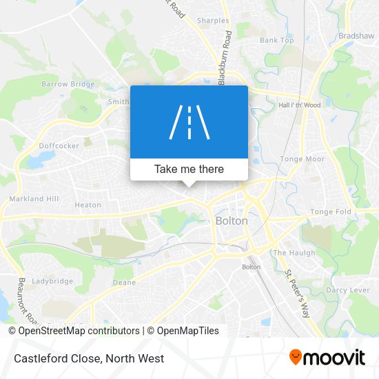 Castleford Close map