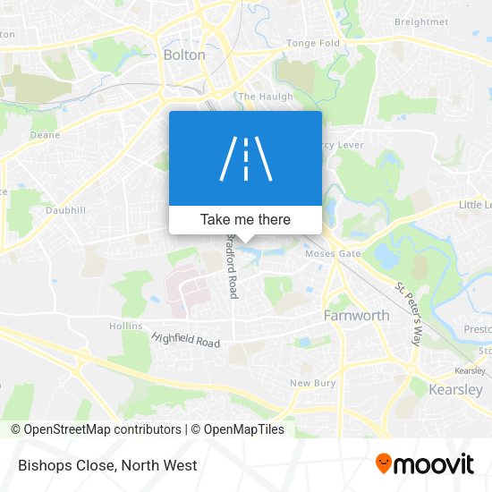 Bishops Close map