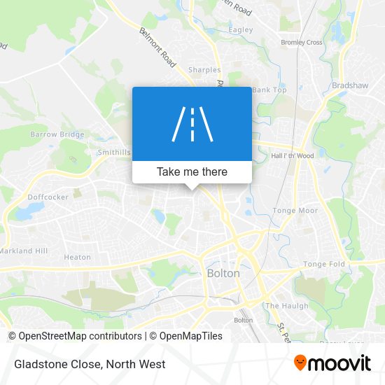 Gladstone Close map