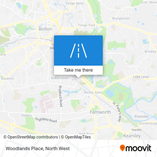 Woodlands Place map