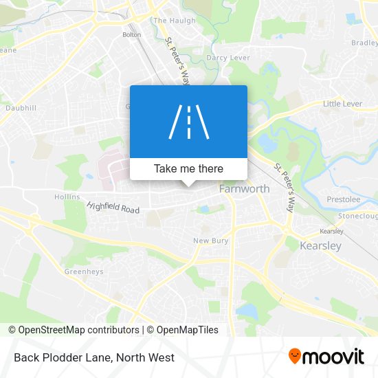 Back Plodder Lane map