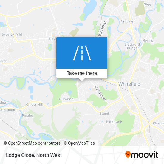 Lodge Close map