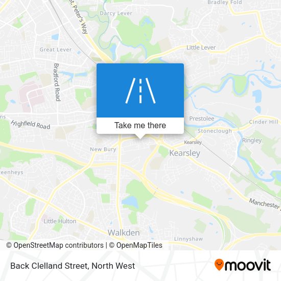 Back Clelland Street map