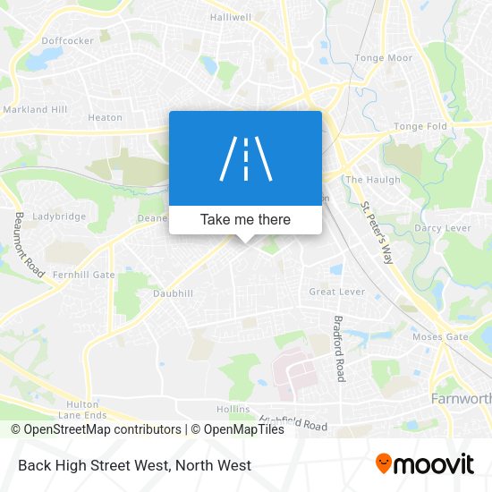 Back High Street West map