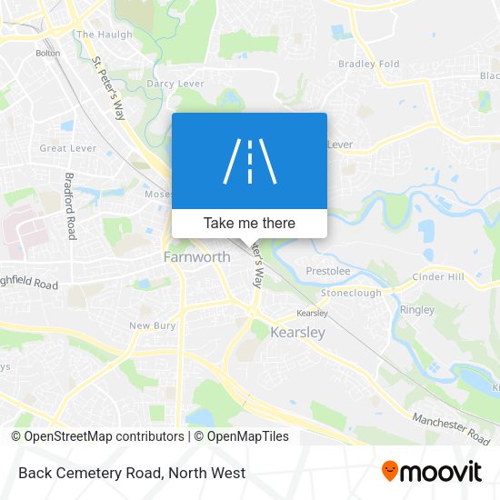 Back Cemetery Road map