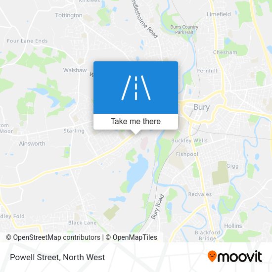 Powell Street map