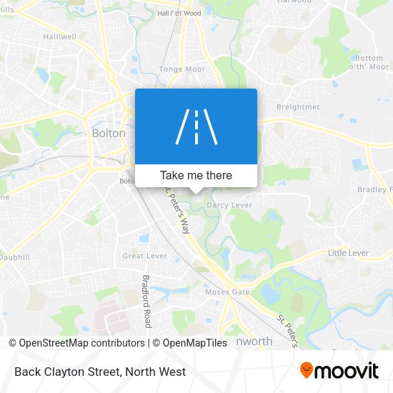 Back Clayton Street map