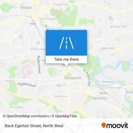Back Egerton Street map