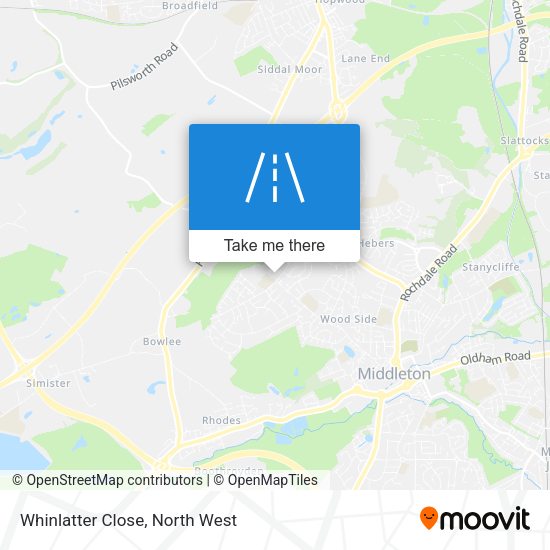 Whinlatter Close map