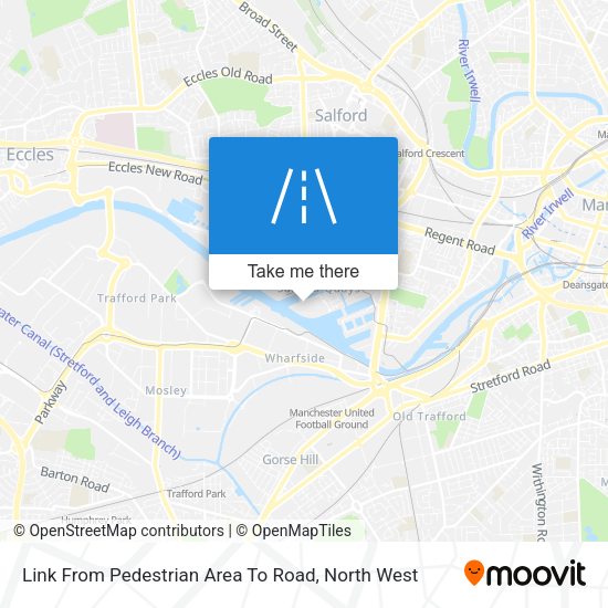 Link From Pedestrian Area To Road map