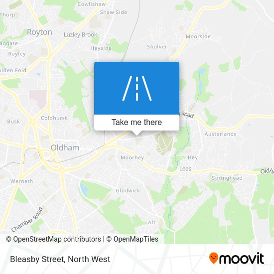 Bleasby Street map