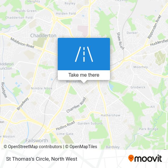 St Thomas's Circle map
