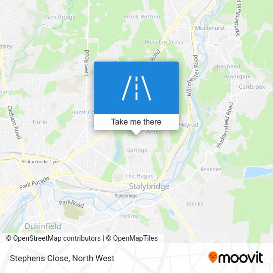 Stephens Close map