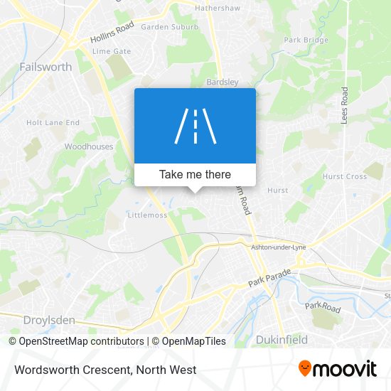 Wordsworth Crescent map