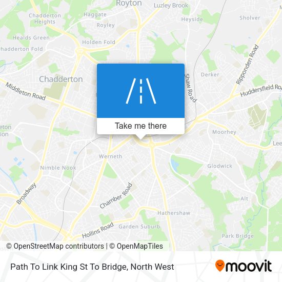 Path To Link King St To Bridge map
