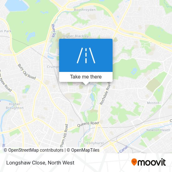 Longshaw Close map