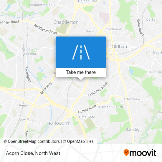 Acorn Close map