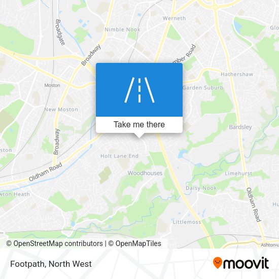 Footpath map
