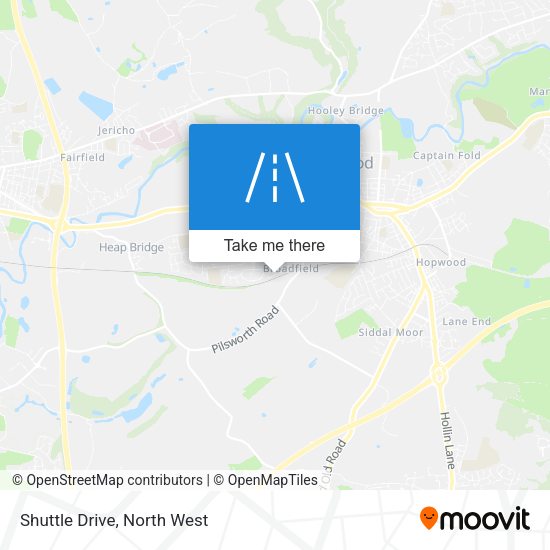 Shuttle Drive map