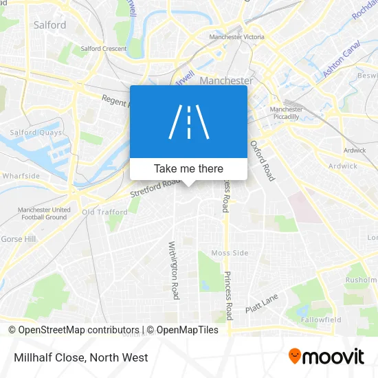 Millhalf Close map