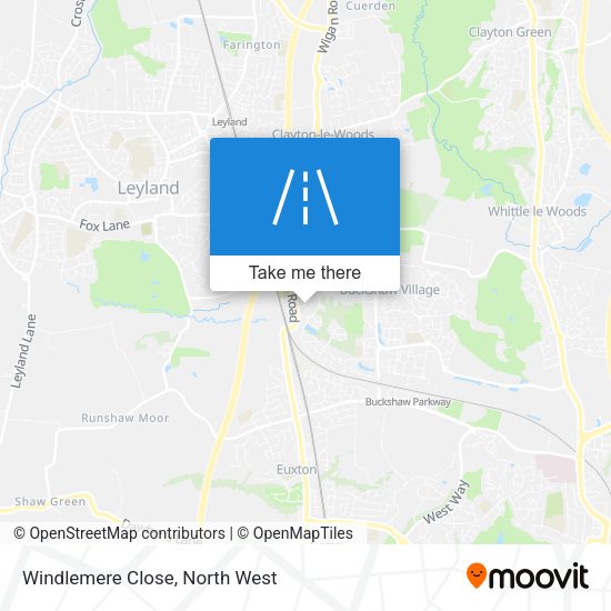 Windlemere Close map