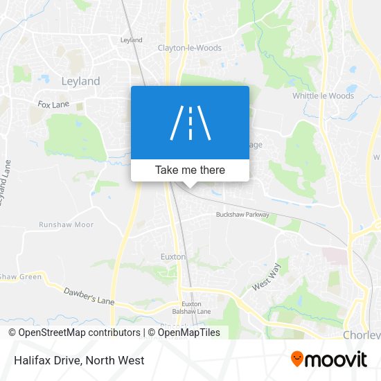 Halifax Drive map