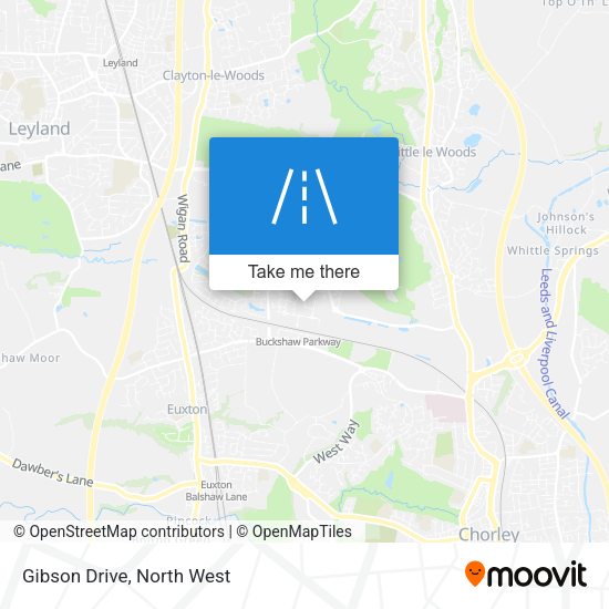 Gibson Drive map