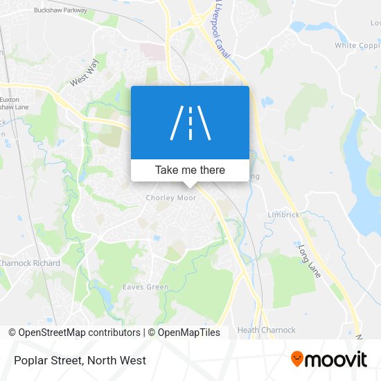 Poplar Street map