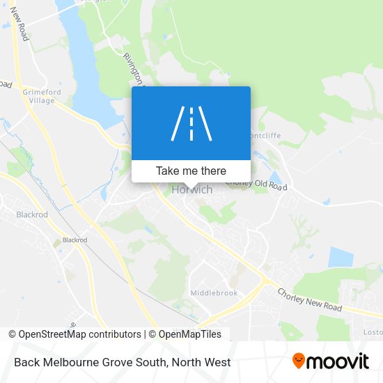 Back Melbourne Grove South map
