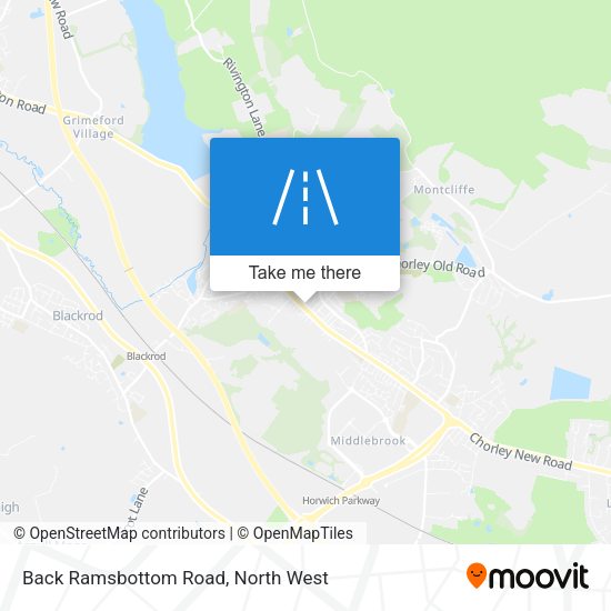 Back Ramsbottom Road map