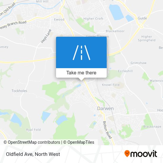 Oldfield Ave map