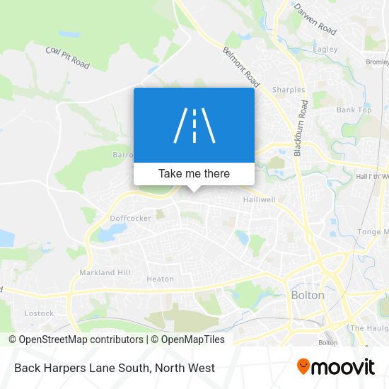 Back Harpers Lane South map