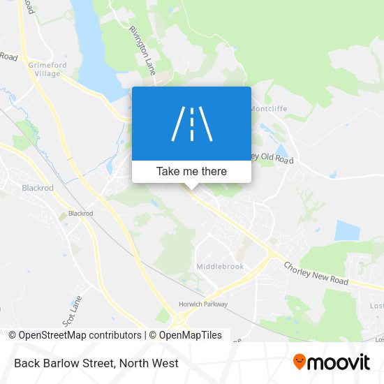 Back Barlow Street map