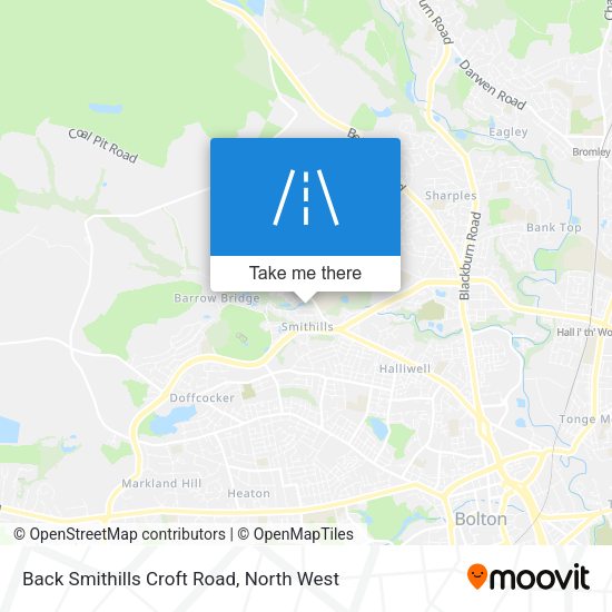 Back Smithills Croft Road map