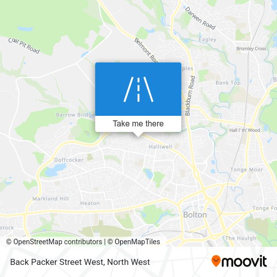Back Packer Street West map