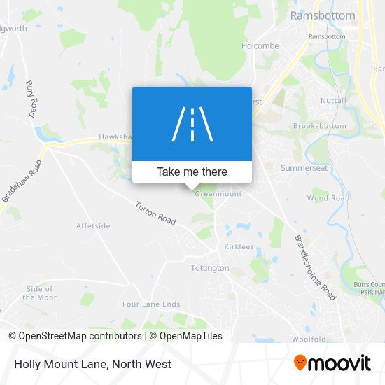 Holly Mount Lane map