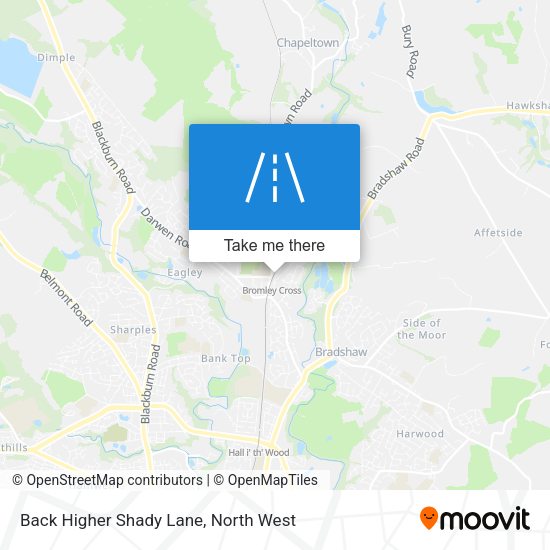Back Higher Shady Lane map